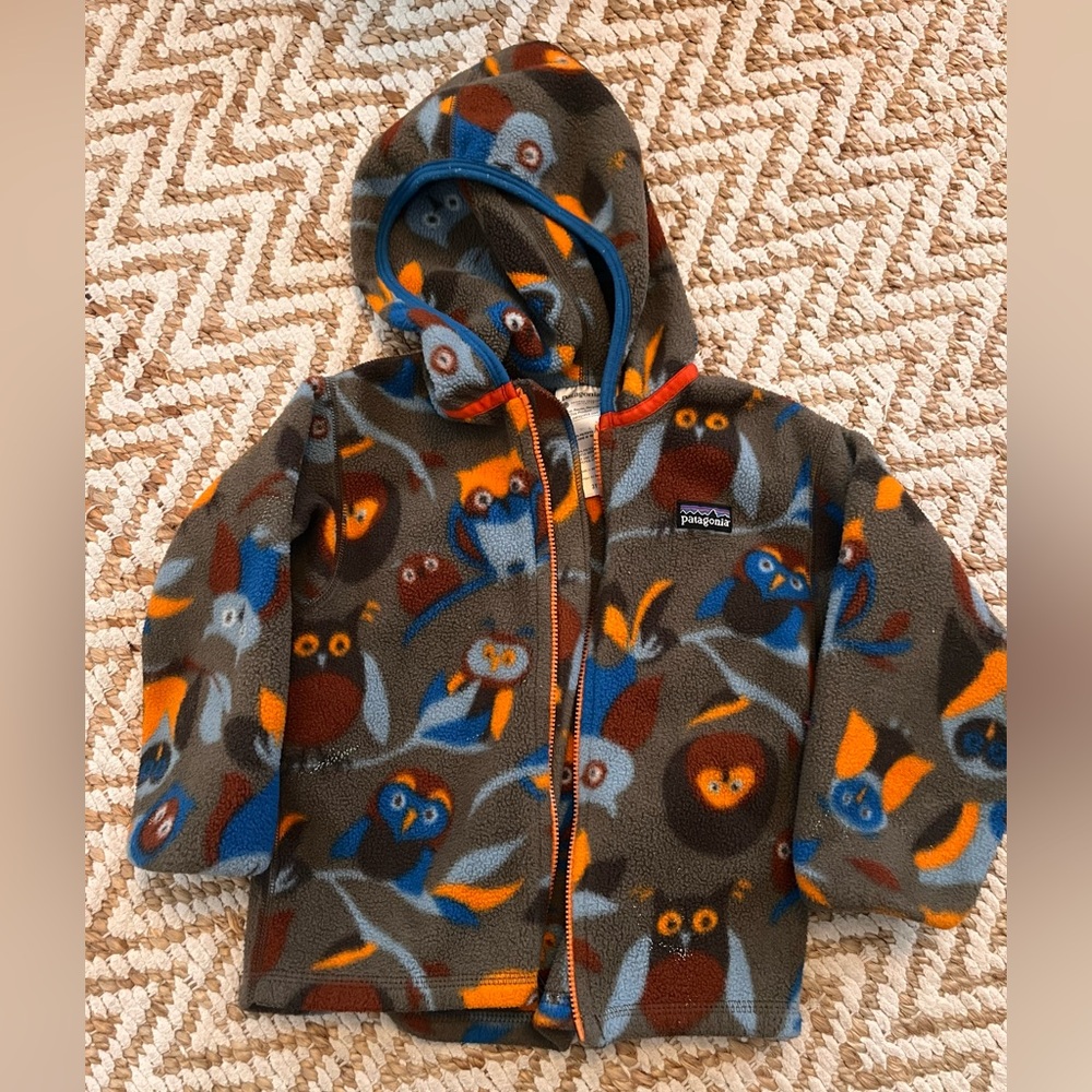 Patagonia Kids' Fleece Jacket with Owl Design